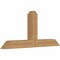 Ekena Millwork Portland Timber Gable Bracket, Western Red Cedar, 60"W x 27"H x 5 1/2"D x 5 1/2"F, 11/12 Pitch GBW060X27X0606POR00SWR - alternate 4
